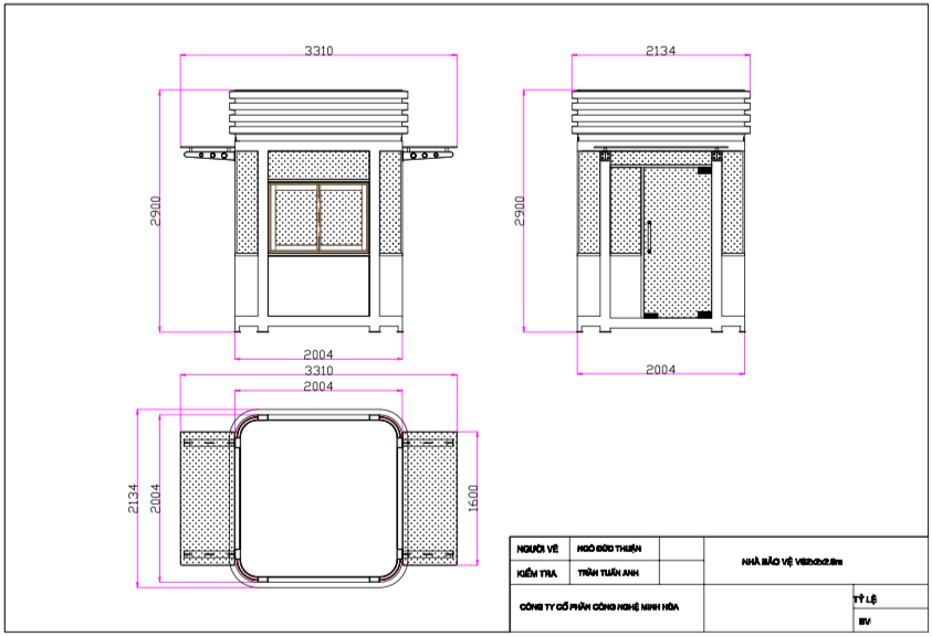 Chốt bảo vệ khung thép 2mx2m