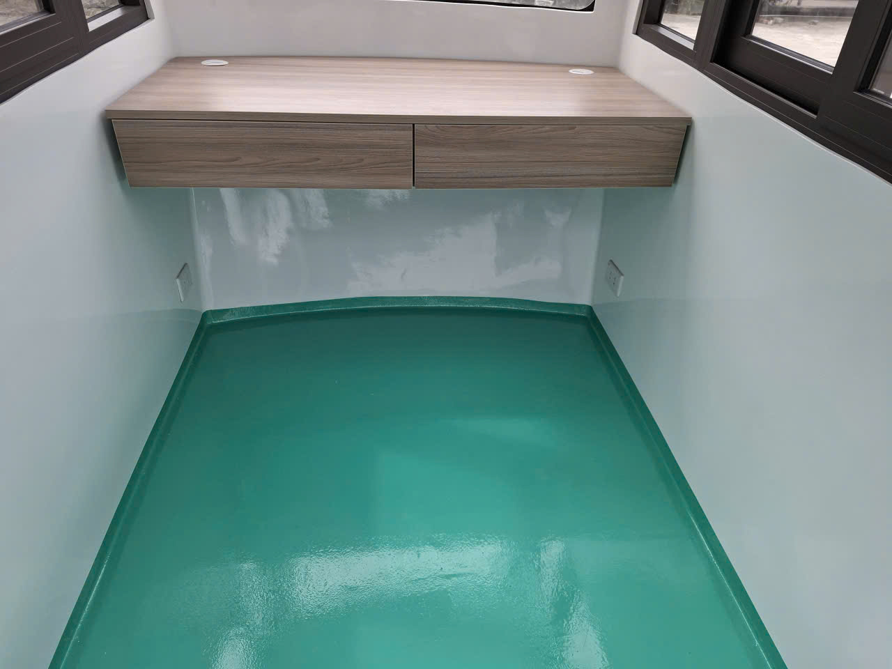 Bàn làm việc gỗ polywood An Cường cao cấp