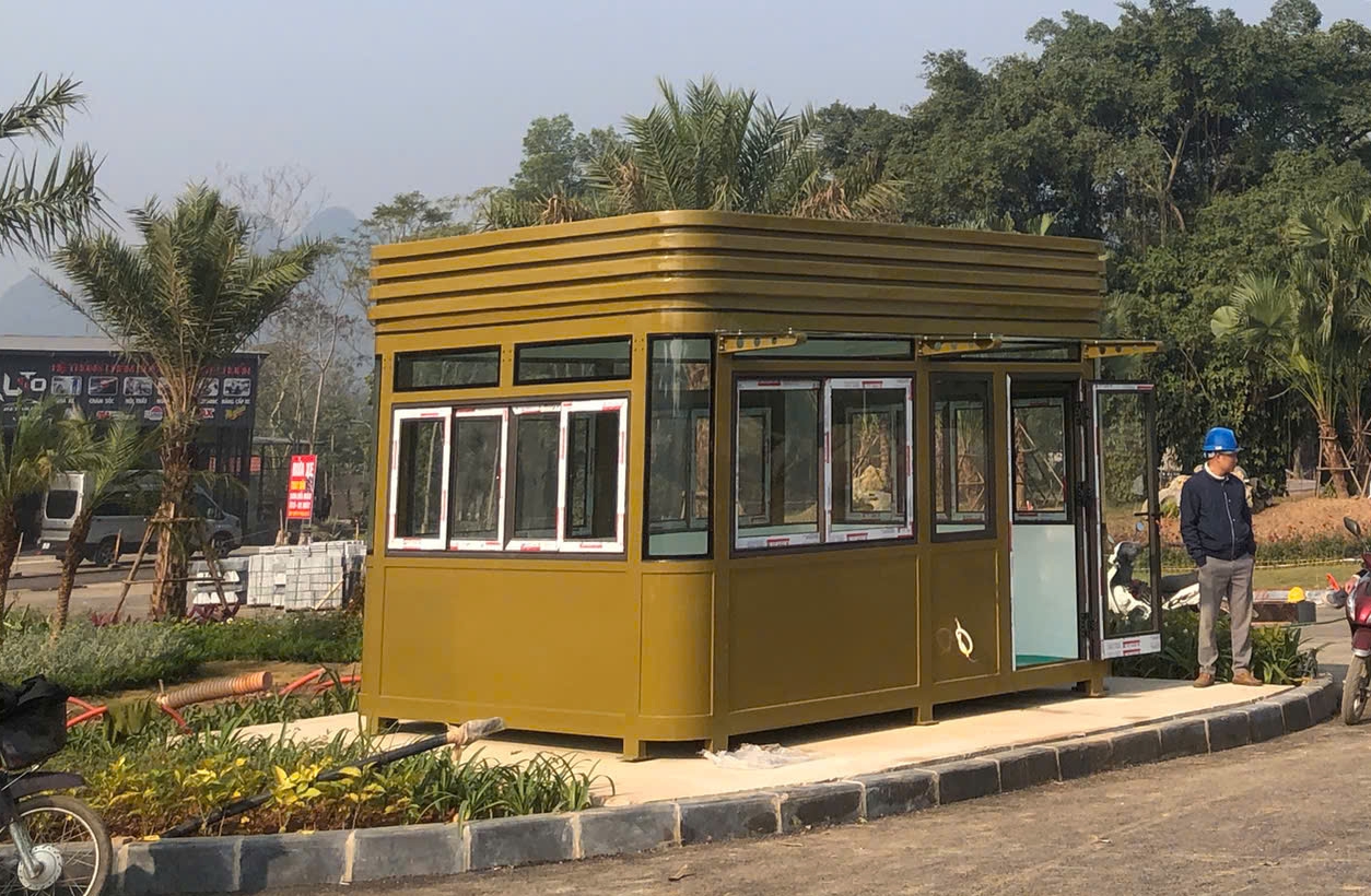 Thi công trạm canh gác bảo vệ khu đô thị